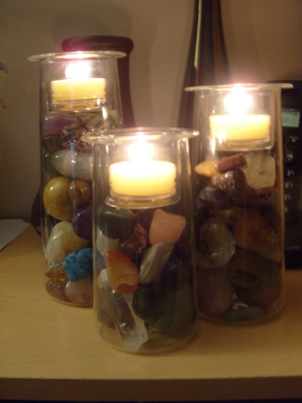 Candles & Gemstones